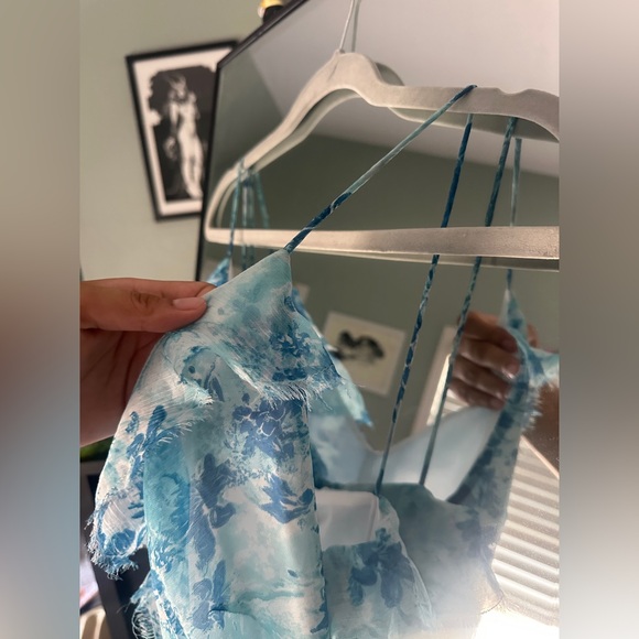 NWT ASOS Tiered Ruffle Cami Slip Floral Maxi Dress - Picture 8 of 14